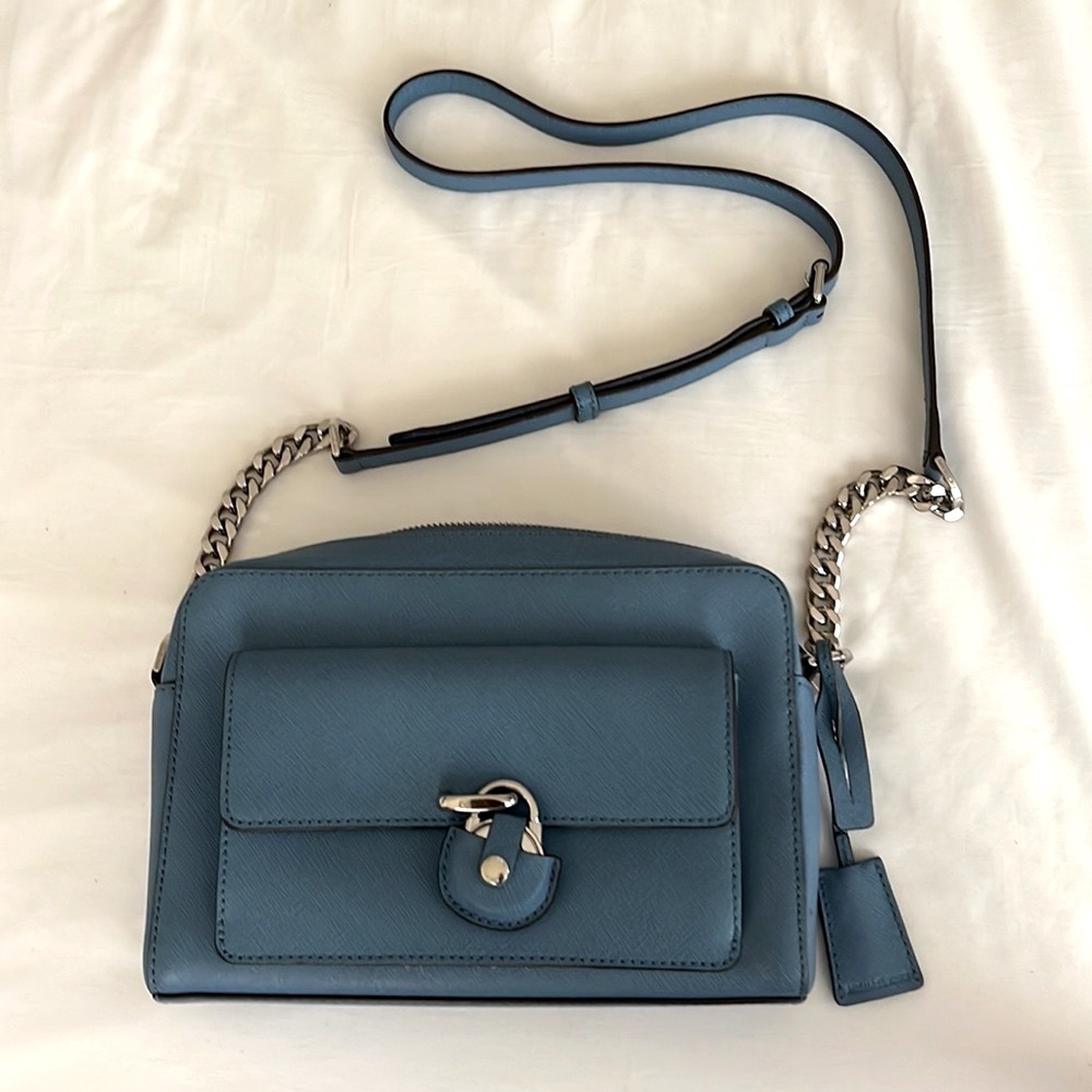 MICHAEL KORS blue leather bag